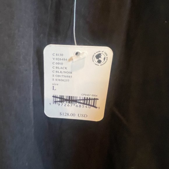 SOLD Free People Black Dylan Midi Dress Size L & XL Retail $128 - Picture 7 of 9